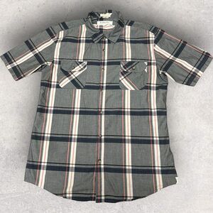 Ezekiel Short‎ Sleeve Button Up Plaid Comfortable Fits Large Multicolor